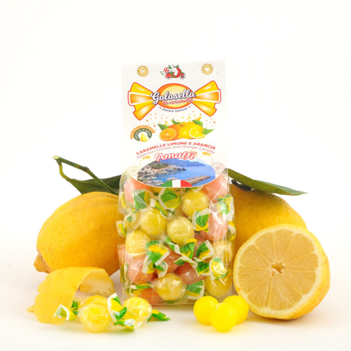 caramelle limone arancia orange lemon amalfi drop frizzante original candies coast