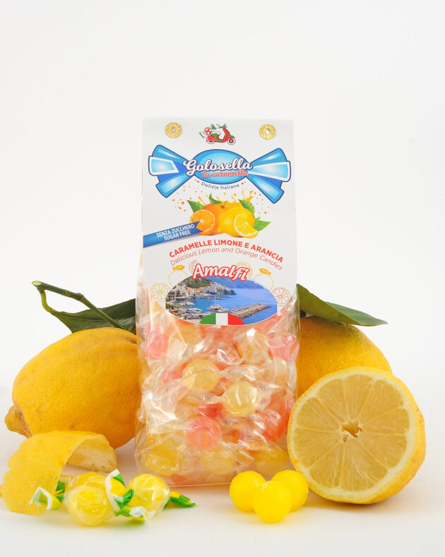 senza zucchero sugar free vegan caramelle agrumi limone arancia candy amalfi capri sorrento