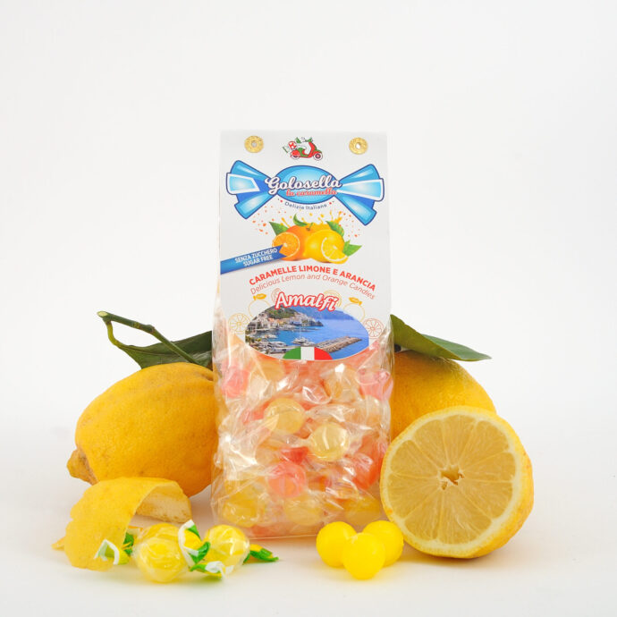 senza zucchero sugar free vegan caramelle agrumi limone arancia candy amalfi capri sorrento